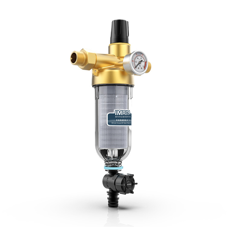 5000L/H 50micron Lavabo Altında Spin Down Tüm Ev Sediment Su Ön Filtresi Imrita